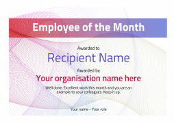 employee of the month certificate pdf