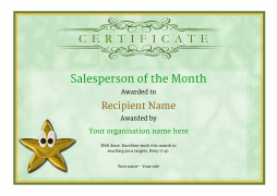 salesman of the year award