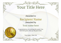 award certificate templates